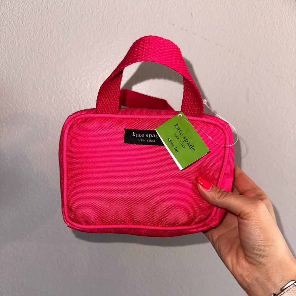 NWT Kate Spade Pink Purse Dog Toy